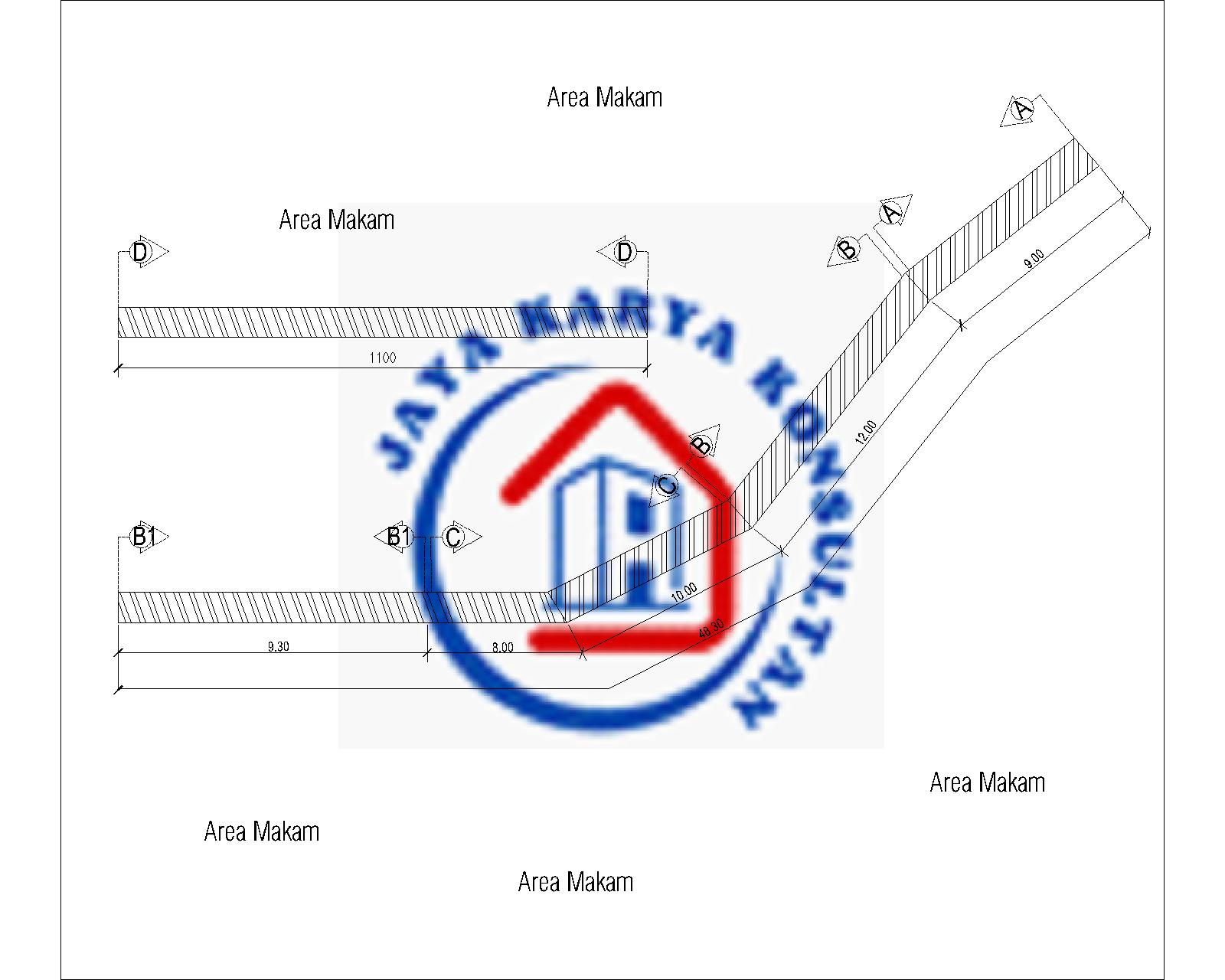 Perencanaan Pembangunan Talud Utama Makam